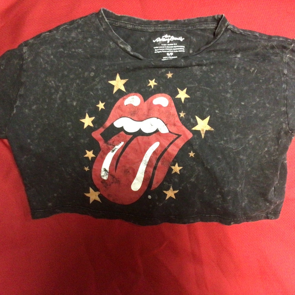 ROLLING STONES crop top